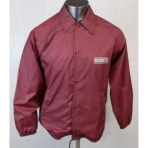 Herseys David Peyser Vintage Jacket Mens Size M The Warm Up USA Red Burgundy